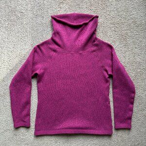 EMS Sweater Womens Large Turtleneck Long Sleeve Fleece Pink Eastern Mountain